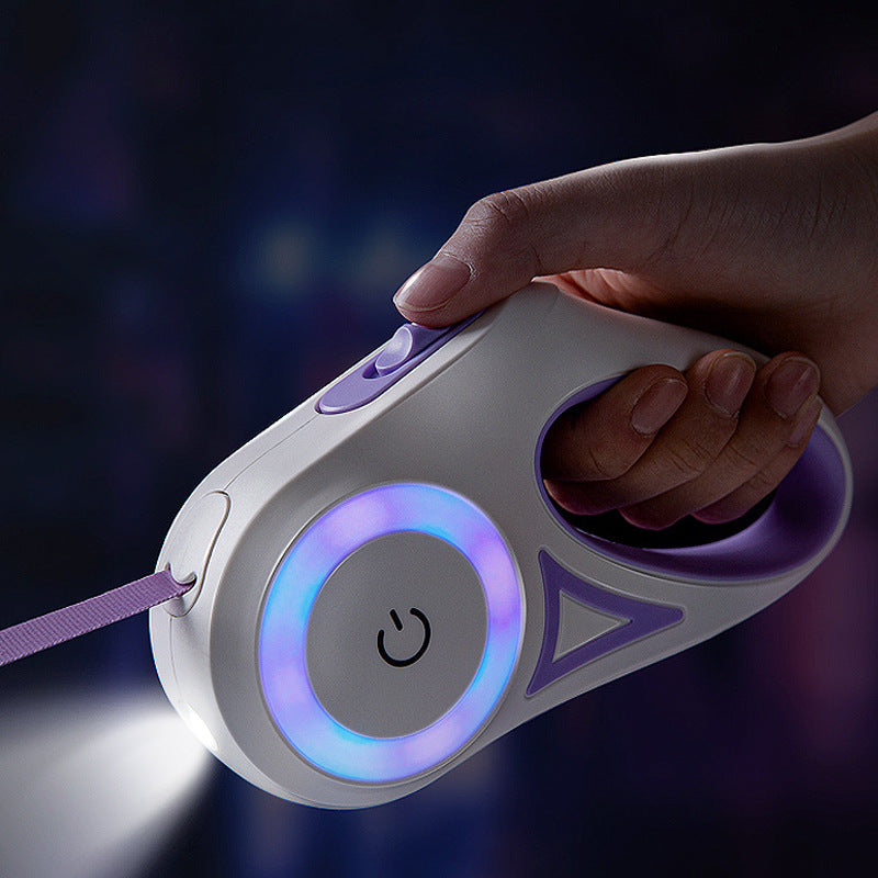 LED Dog Leash with Light for Safe and Easy Pet Walking
