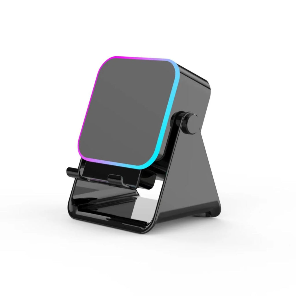 Rechargeable 5-in-1 Bluetooth Speaker with Adjustable Wireless Charging Phone Stand