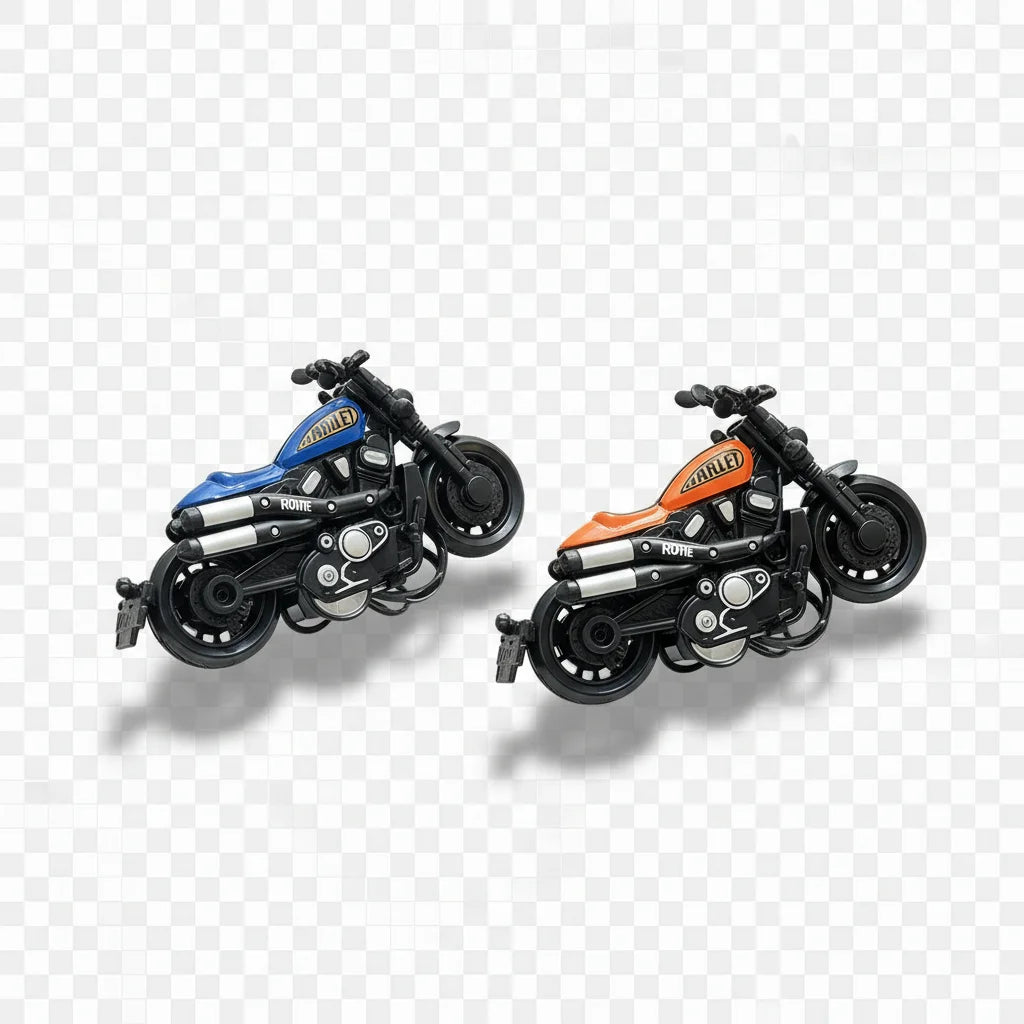 Vintage Motorcycle Keychain for Men With Metal Alloy Retro Design