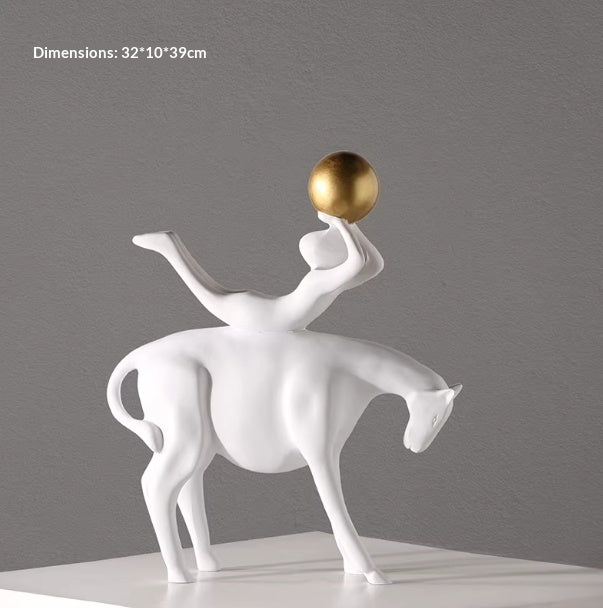 Modern Light Luxury Home Decor Art Ornament for Stylish Living Rooms