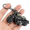 Vintage Motorcycle Keychain for Men With Metal Alloy Retro Design